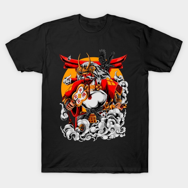 THE GREAT SAMURAI T-Shirt by TOSSS LAB ILLUSTRATION